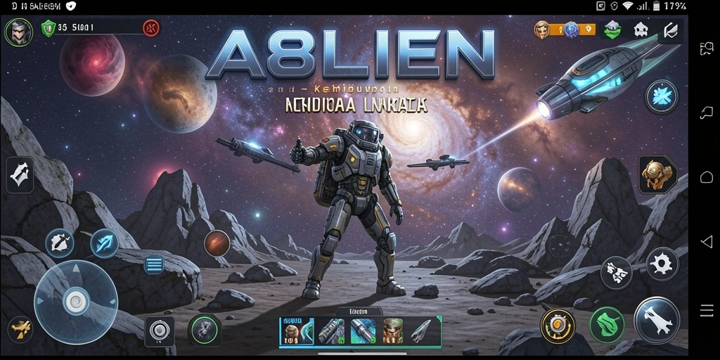 Tampilan gameplay <strong>138ALIEN</strong> yang menakjubkan saat menjelajahi galaksi.