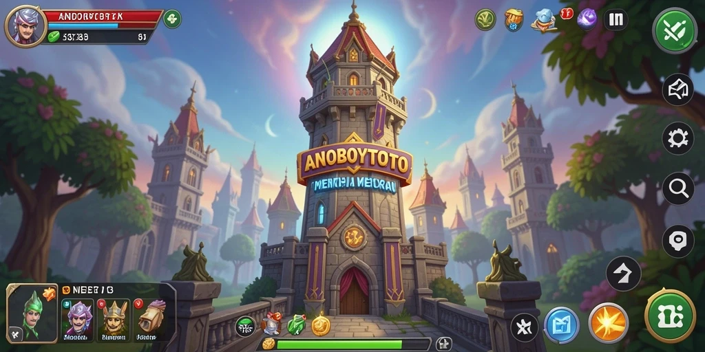 Screenshot yang menampilkan strategi menara pertahanan di ANOBOYTOTO.