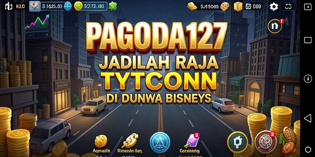 Tangkapan layar utama menampilkan gameplay Tycoon yang mendebarkan.